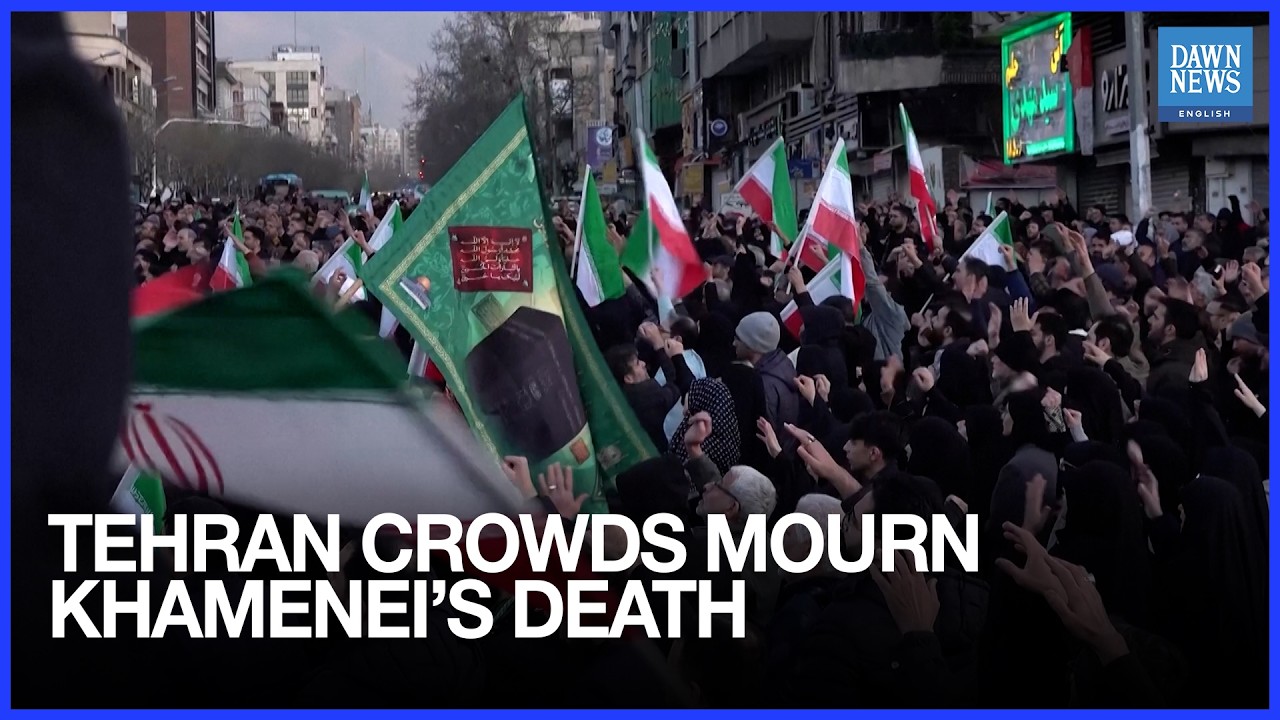 Iranians take to Tehran streets amid mourning after Khamenei’s reported death | Dawn News English