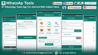 WhatsApp Tools & Status Saver Android App Template Download - Envato - Codecanyon screenshot 1