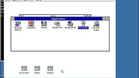 Windows 3.11 running in DosBox while running on ReactOS