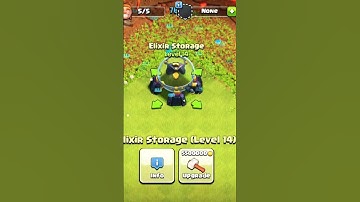 elixir storage transformation 2nd to max level |#coc | #gaming #shorts| #viral