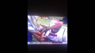 Emmanuel Sanders Gets rocked. Hardest Hit Ever