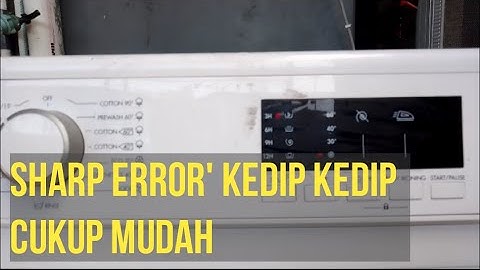 #094 Mesin Cuci Sharp Front Loading Error