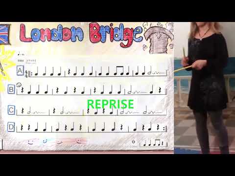 🥢London Bridge  - Bâtons rythmiques -  (vrsion instrumentale Niveau facile)
