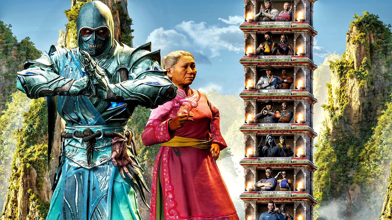 Deadly Cold Noob Saibot with Madam Bo Kameo Champion Klassic Tower ...