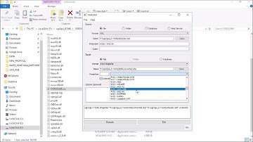 GIS data format conversion using OGR GUI