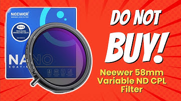 NEEWER 58mm True Colors Variable ND Filter ND2-ND32 & CPL | 6 Reasons NOT to Buy 😱🚫