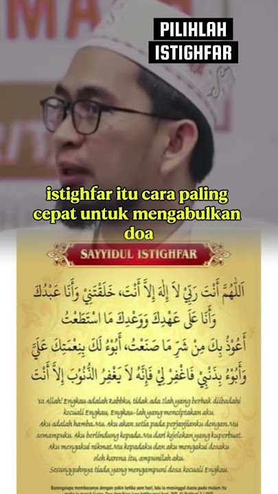 KALO PILIHAN ISTIGHFAR #doa #istighfar #ustadzadihidayat #dzikir #story #capcut #tiktok