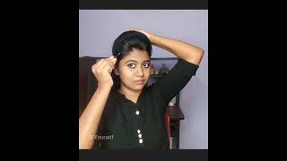 Nayanthara inspired Hairstyle #Shorts #shorts #puff #hairstyle