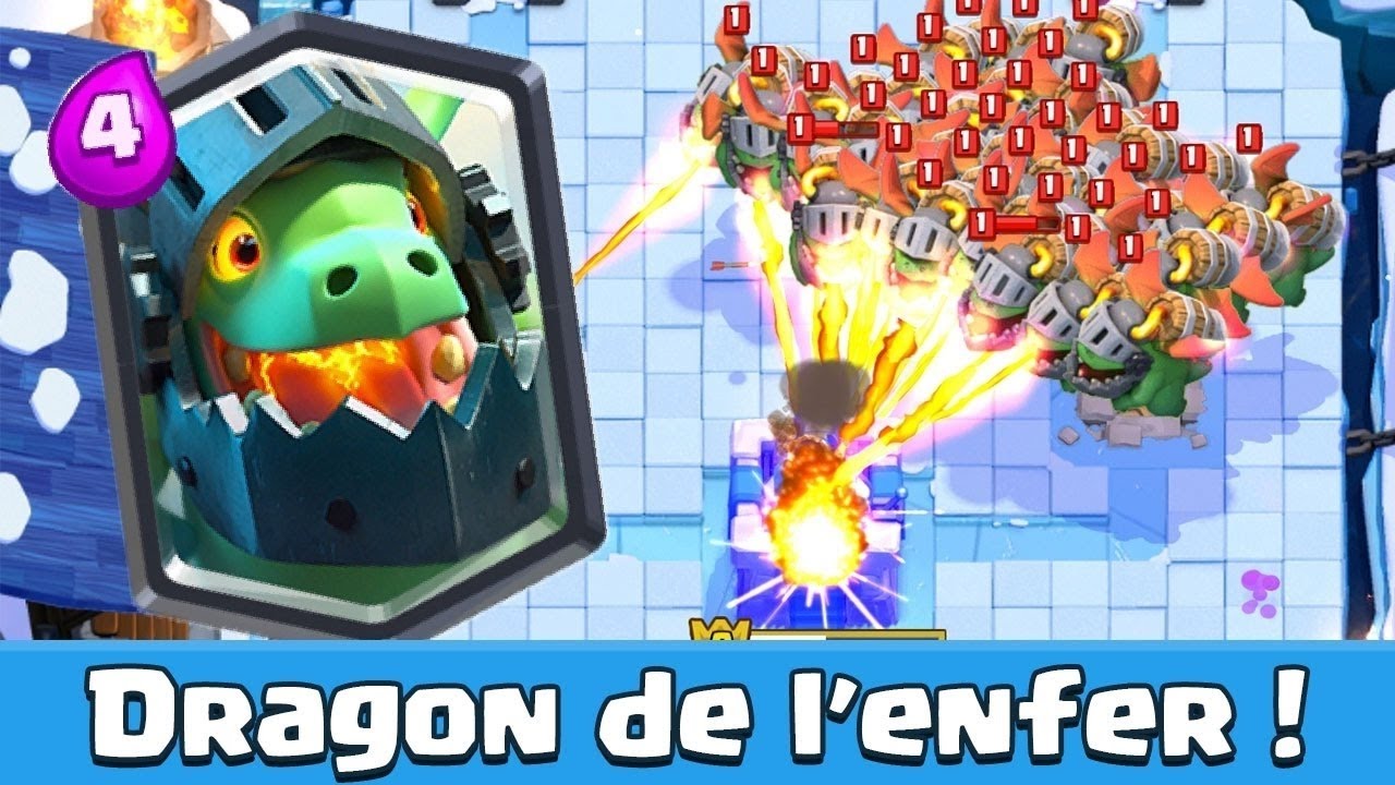 RECORD DU MONDE DE DRAGON DE L ENFER CLASH ROYALE