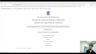 Video proyecto 2 - Fundamentos de programación Web