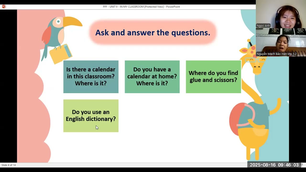 PART 2 - PK2111232- 16/8/2025- UNIT 9 IN MY CLASSROOM- FUN FOR FLYERS