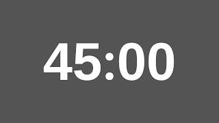 45 Minute Timer - 2700 Second Countdown