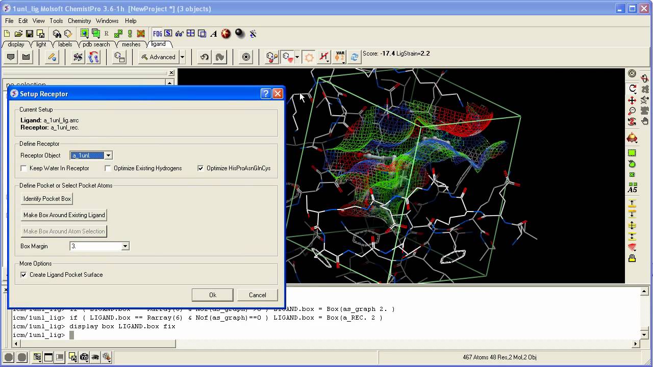 How to change the size of the ligand binding pocket in the ICM 3D ...