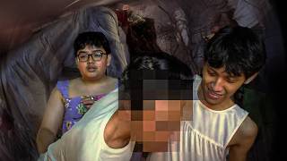 b*ti ini masuk jebakan rumah hantu ! 
