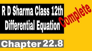Class 12th ||Differential Equation||Ch 22.8 R D SHARMA Solution||Amit Acadmey srivastava