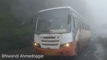 MSRTC MS Pari And Lal Pari In Malshej Ghat
