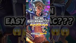 NATAN MANIAC😱😱😱 THE POWER OF POSITIONING?? 😱😱😱 #mlbb #mobilelegends #pushrank #maniacmobilelegend