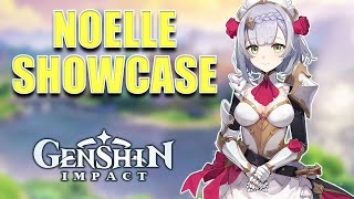 NOELLE SHOWCASE | Constellations, Talents & Gameplay | Genshin Impact CN OBT
