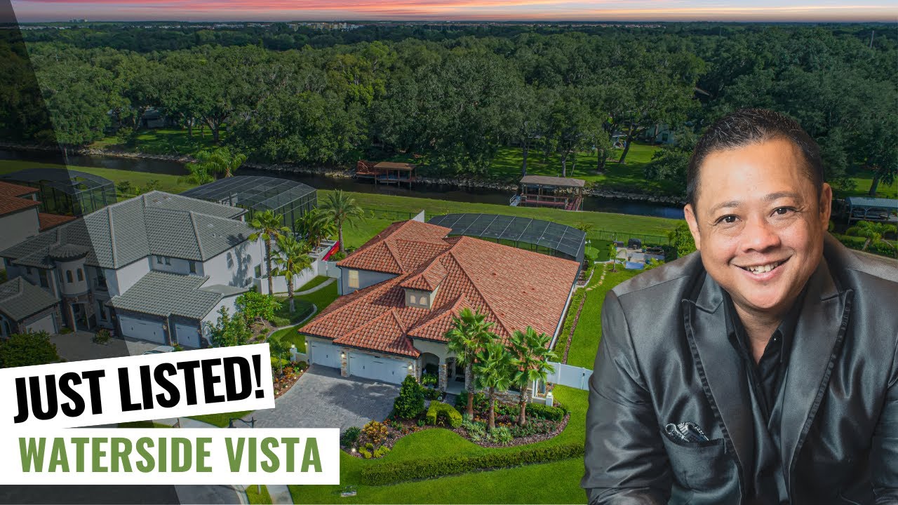 WATERSIDE VISTA Waterfront Pool Gated Luxury Orlando Home Florida