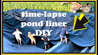 DIY - How to install an EPDM pond liner