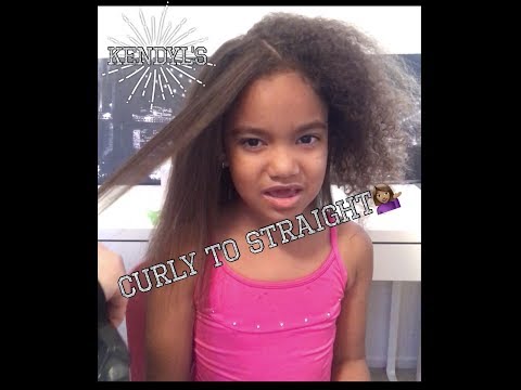 Omg Curly To Straight Mixed Girl Hair Problems
