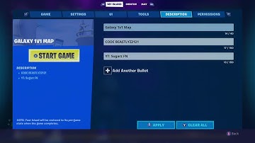 Galaxy 1v1 Map CODE