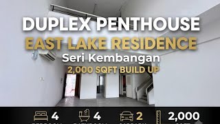 RM 588,000 East Lake Residence Duplex Penthouse Condominium in Seri Kembangan, Selangor Malaysia 