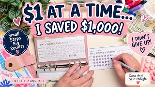 I Only Saved $1 at a Time… Look What Happened! 😭💰 $1,000 Emergency Fund