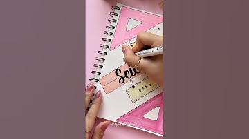 Stunning Front Page idea: Science 💖✏️ #shorts #halyncalligraphy #frontpage