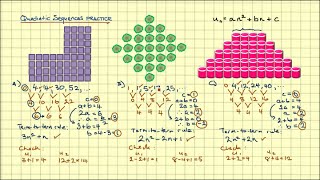 Algebra - PRACTICE Quadratic Sequences (finding the term-to-term rule) Net Worth