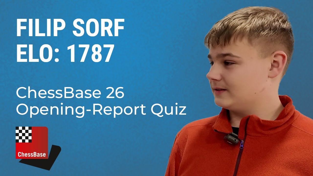 Opening-Report Quiz with Filip Sorf - Wijk aan Zee - Tata Steel Chess Tournament