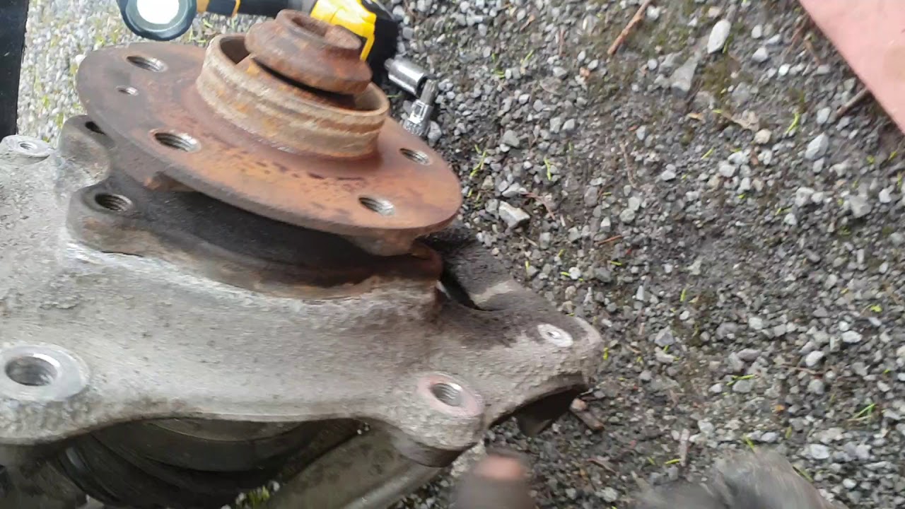 Audi a4 b8 wheel bearing stripped bolt fix YouTube