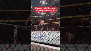 Khamzat Chimaev couldn’t wait for the fight to start 😤