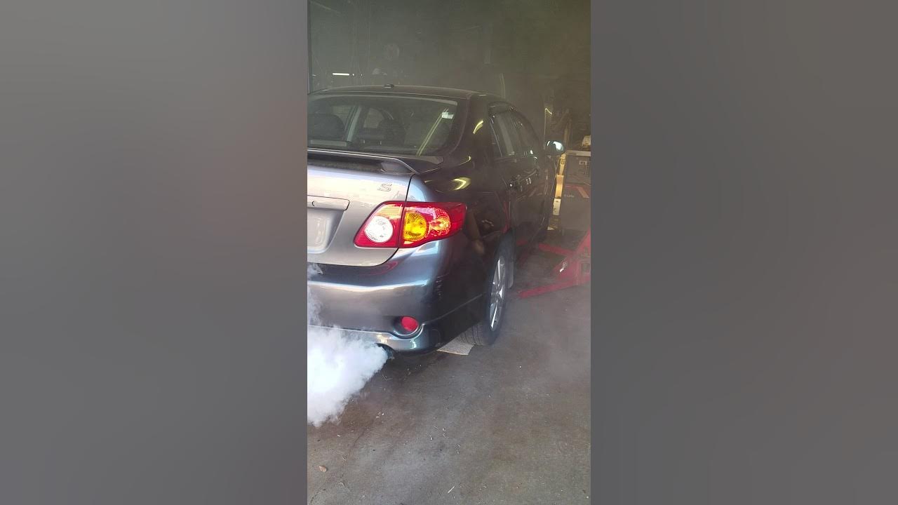 2010 toyota corolla 1.8liter burning oil - YouTube