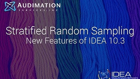 IDEA 10.3 Stratified Random Sample