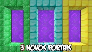 OS 3 NOVOS PORTAIS! - Minecraft