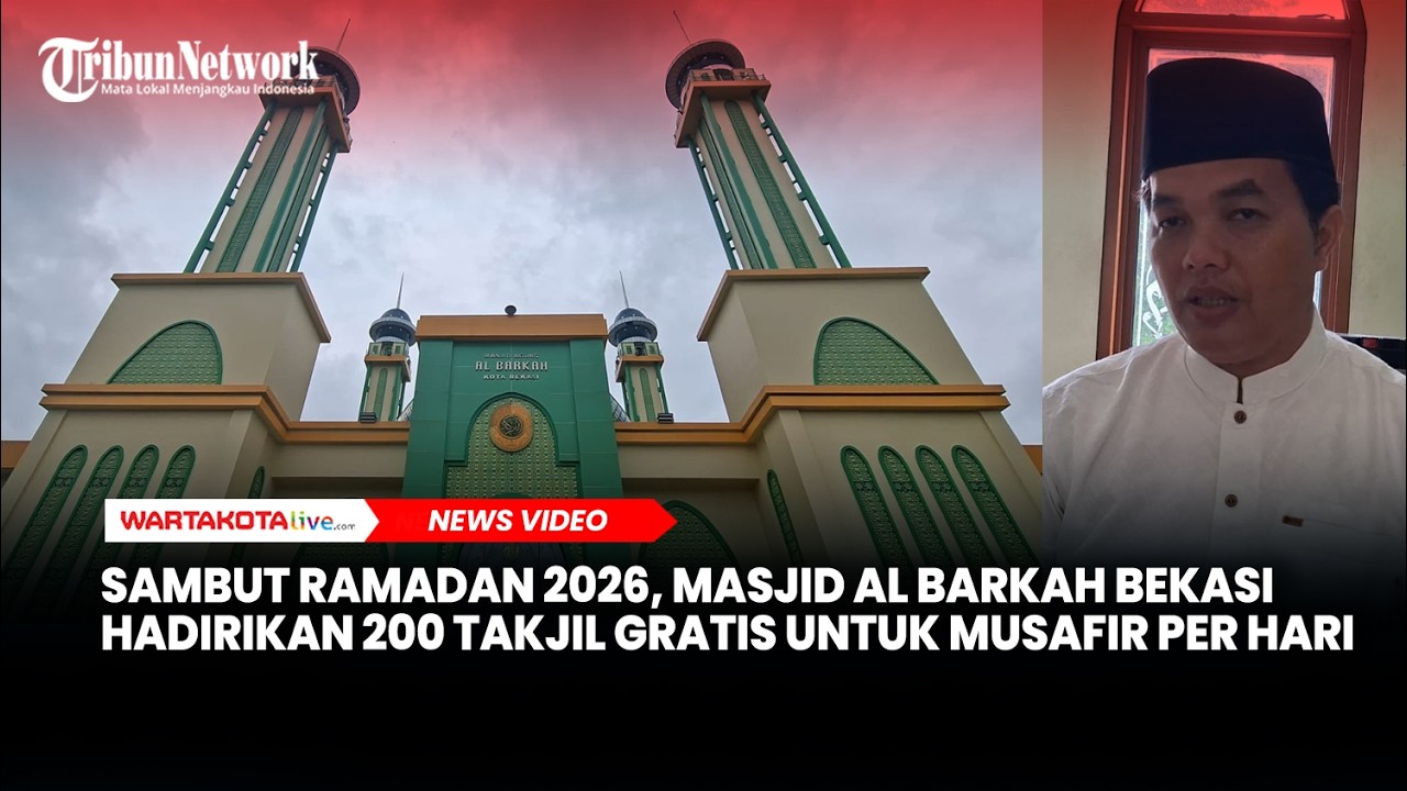 Sambut Ramadan 2026, Masjid Al Barkah Bekasi Hadirikan 200 Takjil Gratis untuk Musafir Per Hari