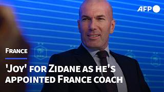 Becoming new France coach an 'immense joy', says Zidane | AFP