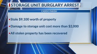 Keithville man jailed for allegedly breaking into storage unit, stealing thousands of dollars in pro