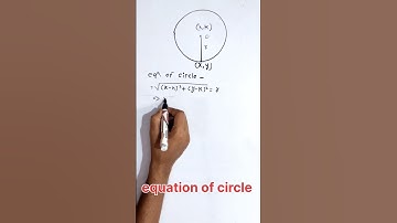 Equation of circles || Derivation for equation of circle #math