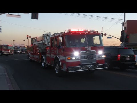 LAFD Light Force 98 Responding