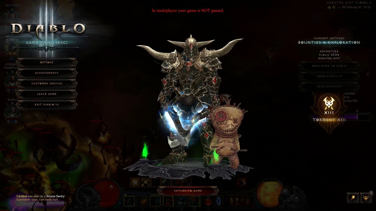 diablo 3 4man 90grift