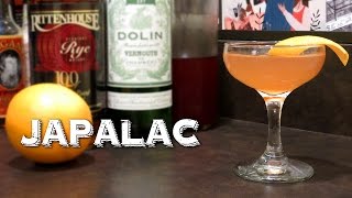 Japalac - A Vintage Cocktail with Rye Whiskey, Dry Vermouth, Raspberry Syrup & OJ