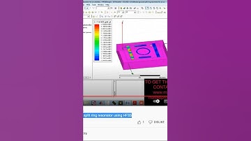 Antenna design for a defected ground split ring resonator using HFSS