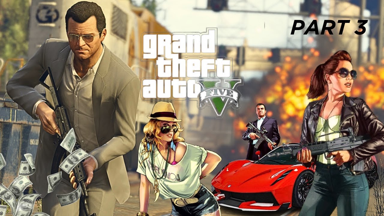 GTA V MICHAEL AND TREVOR ON SAME MISSION WITH FIB DAY 3000 - YouTube