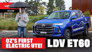 ELECTRIC UTE! 2023 LDV eT60 review. It costs HOW MUCH | Wheels Australia