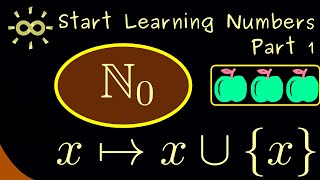 Start Learning Numbers - Part 1 - Natural Numbers (in Set Theory) [dark version]