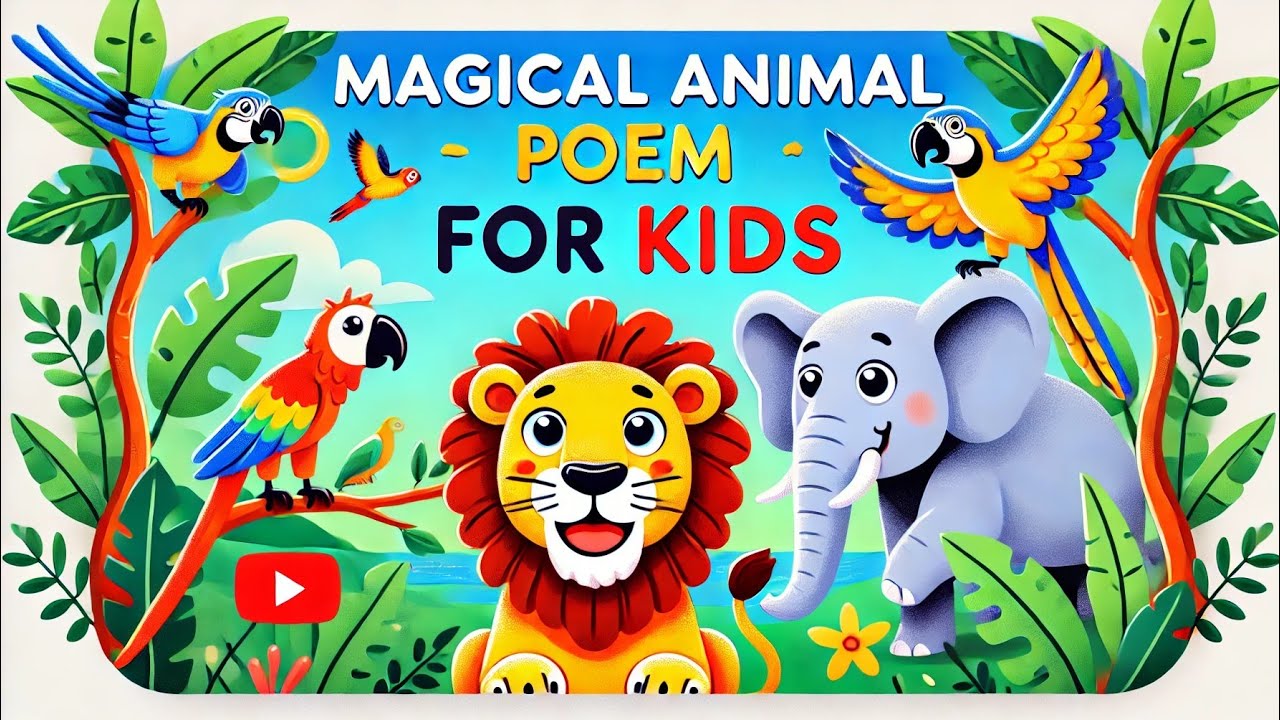 Magical Animal Poem for Kids | Fun & Educational Rhymes with Cute ...