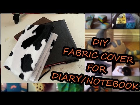 DIY Fabric Cover for Diaries/Notebook  @CraftGyver