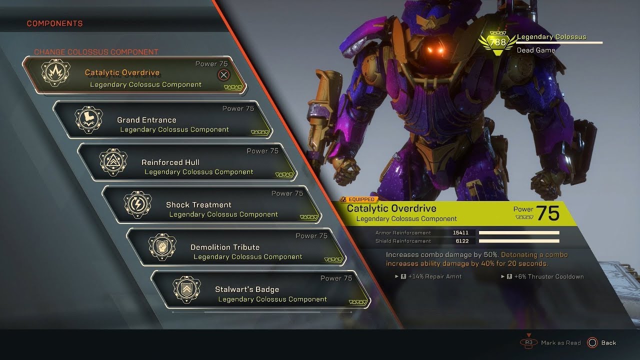 Anthem Most Overpowered Colossus Build Gm3 Easy Mode Youtube